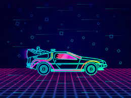 Neon Delorean Future Wallpaper Delorean Rocket League Wallpaper