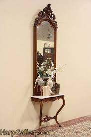 English Victorian Hall Or Pier Mirror Marble Console Table Set Marble Console Table Entryway Decor Furniture