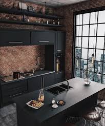 Browse photos of kitchen designs and kitchen renovations. Add A Brick Accent Black Kitchen Design Ideas Decorating Black Kitchen