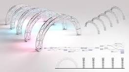 Rhino & Grasshopper Truss System from Base Curve Parametric Architecture  and 3D Design