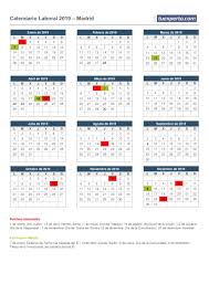 Consulte el calendario laboral de barcelona con los días festivos de 2021. Calendario Laboral Madrid 2018 Calendarios Laborales