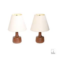 Black small half sphere lamp by lisa allegra dimensions: Pair Of Small Vintage Teak Table Lamps 5 5 Diam X 17 H 11 Diam Shade 675 Pair Gary Gibson Interior Design Gibson Showroom Gibson Studio