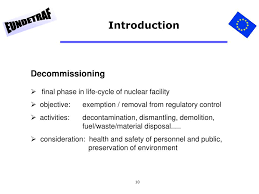 ● skb, fka, okg and westinghouse ● input for. Ppt Preparing A Decommissioning Project Part I Powerpoint Presentation Id 5036413