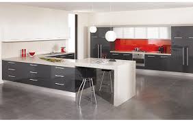 high gloss kitchen doors elegant gray