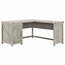 Shop our best selection of farmhouse & cottage style home and office desks to reflect your style and inspire your home. Cottage Grove 60w L Shaped Desk With Storage In Cottage White Engineered Wood Cgd160cwh 03