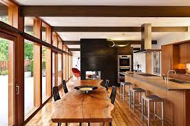 In general, aim to have your the garrison table is made from solid acacia wood with a lustrous finish in various shades. Raw Natural Goodness 50 Live Edge Dining Tables That Wow