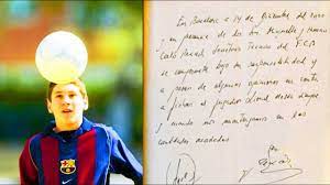 El diario el mundosigue desvelando más detalles del contrato de leo messi, el más grande de la historia del deporte. La Increible Historia Del Primer Contrato De Messi Futbol Social Youtube