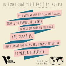 Happy up your near and dear ones with this wonderful ecard. Voices Of Youth On Twitter International Youth Day Youth Day Quote Of The Day
