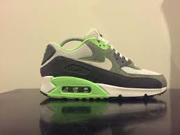 Air Max 90 Olive Suede Grey And Neon Green Air Max Sneakers Nike Air Max Air Max