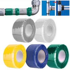 Before applying the tape to the pvc pipe, clean the damaged area of the pipe using a damp rag. 1 5m Waterproof Silicone Performance Repair Tape Bonding Rescue Home Water Pipe Repair Tape Strong Pipeline Seal Film Tape Tape Aliexpress