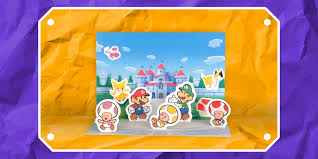Includes all art pieces, how to get all the art, and more! The Origami King Folds Of Fun With Mario Printable Diorama Play Nintendo