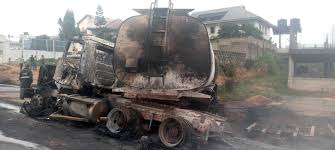 In the unfortunate tanker accident with his mother, twin sister and the driver at otedola bridge yesterday evening. Welcome To Base Of Entertainment Petrol Tanker Explodes On Otedola Bridge Photos