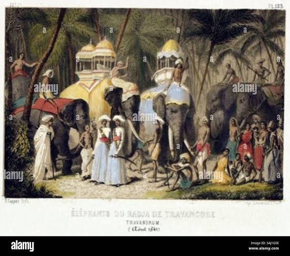 Travancore elephants hi-res stock photography and images - Alamy