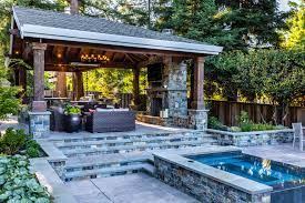 101 henry adams st, san francisco, ca 94103, usa. A Loggia With An Outdoor Kitchen And Living Room Craftsman San Francisco By B Gordon Builders Inc