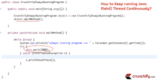 How To Run A Program Forever In Java Keep Running Main Thread Continuously Keep Running Running Program Creative Web Design