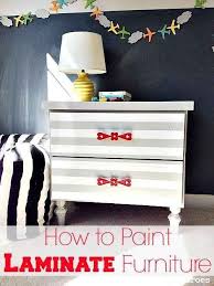 Paint Stripes Even On Laminate Laminate Furniture Painting Laminate Furniture Furniture Makeover