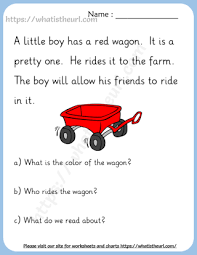 reading comprehension worksheets for grade 1 your home teacher