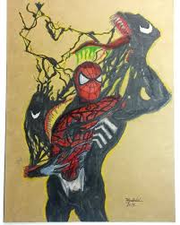 Hello Artist Army It Is My Spiderman Vs Venom Drawing Zhcsubmissions For the music i use my cover of ac/dc money talk on my other channel zaminy31. my spiderman vs venom drawing