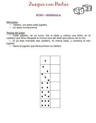 Ofrecemos los mejores juegos populares gratis para todas ustedes, desde juegos de un solo jugador hasta juegos multijugador. Mini Generala Juegos Con Dados Reglas Del Juego Actividades Para Preescolar