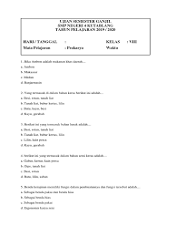 Contoh kerajinan kain perca yang sederhana adalah keset. Soal Prakarya Pdf