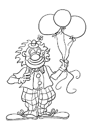 Concept of healthy lifestyle, professional sport, hobby. Coloriage Clown Ballons A Imprimer