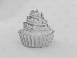 Cupcake 3d Model 3d Model Model Symbol Logo