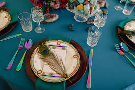 If you're a fan of sapphire blue, dreamy. Vibrant Energetic Peacock Wedding Inspiration Inspired By The Stroke Society The English Wedding Blog
