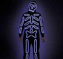 Neon LED Light Up Skeleton Costume: Men's Halloween Costumes | Tipsy Elves