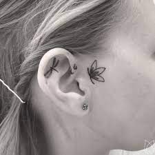 handpoke hamburg inner ear tattoo face tattoos tattoos