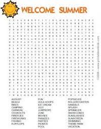 Check spelling or type a new query. Welcome Summer Word Search Summer Words Free Printable Word Searches Camping Theme Classroom