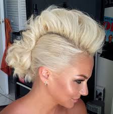 Hold everything in place with pins and some hairspray and that's it. 25 Exquisite Curly Mohawk Hairstyles For Girls Women
