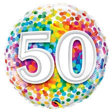 50th birthday balloon send a helium filled birthday balloon and give their 50th birthday a dash of colourful fun. 50th Birthday Balloon Delivered Flowers For Everyone