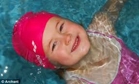 The amazing water girl who can swim a mile at just four years old