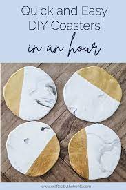 How To Make Diy Clay Coasters Easy Christmas Diy Easy Diy Christmas Gifts Diy Coasters