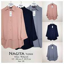 Selain itu, koleksi fashion wanita yang tersedia di tokopedia kualitas produknya sangat terjamin. Baju Atasan Wanita Nagita Tunik Blouse Baju Muslim Terbaru Juli 2021 Harga Murah Kualitas Terjamin Blibli