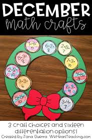 December Math Crafts Christmas Math Activities Christmas Math Activities Math Crafts December Math