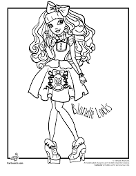 Color them online or print them out to color later. Ever After High Blondie Locks Cartoon Jr Coloring Pages Cute Coloring Pages Cartoon Coloring Pages