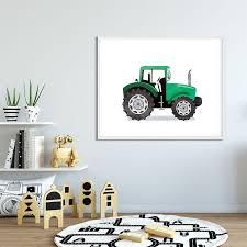 Displays Tractor Tractor Farm Vehicle Poster Wall Art Kids Poster Kids Poster Transportation Decor Kids Poster Home Decor Decals Kids Room