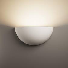 Shop for vintage plaster wall lighting & sconces at auction, starting bids at $1. Lighthub Half Moon Modern Up Gypsum Plaster Indoor Paintable Wall Washer Uplight E14 Ses Sconce Light Fitting Led Ready White Buy Online In Maldives At Maldives Desertcart Com Productid 68768198