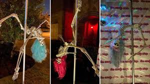 Halloween Texas Homeowner Told To Remove Risque Pole Dancing Skeletons Abc7 Los Angeles