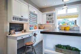 A neat craft room in black and white. 15 Ideas In Designing Your Home S Craft Room Home Design Lover