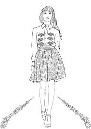 Fashion coloring pages book for kdp interiors (8.5″ x 11″ ) inches pages: Fashion Show Coloring Pages For Adults