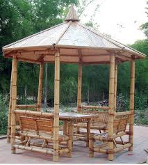 זה חדר ישיבות Bamboo Gazebo Hut Bamboo House Design Gazebo Gazebo Plans