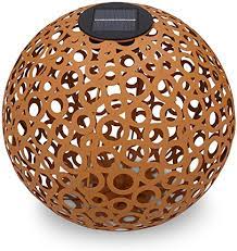 Vom setzen hübscher farb sowie lichtakzente bis zum. Navaris Led Solar Kugel Aus Metall 30 X 30cm Mit Erdspiess Garten Solarkugel Leuchte Orientalische Solar Kugelleuchte Pulverrost Verzierung Amazon De Beleuchtung