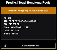 Prediksi Hongkong Pools 10 November 2020 November Malam Kambing