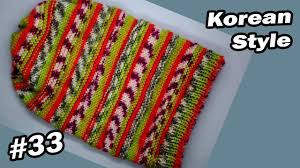 Loops of yarn in a row, either flat or in the round (tubular). How To Make Knit Korean Style Woolen Cap Hat Topi Bunne Kasari Tarika Cap 33 Nepalisilaibunai Youtube