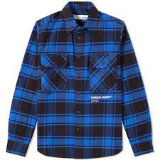 We did not find results for: Off White Quote Flannel Shirt Blue White End