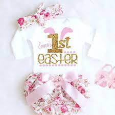 First Easter Outfit Girl 1st Easter Outfit Baby Girl Easter Etsy Baby Girl Easter Outfit Easter Outfit For Girls Newborn Easter Outfits