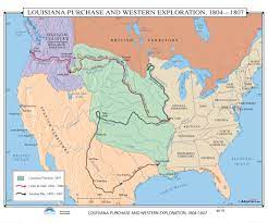 The louisiana purchase was consummated in order to secure free navigation of the mississippi river. 019 Louisiana Purchase Western Exploration 1804 1807 Kappa Map Group