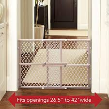 That's right — baby gates don't all have to be big and bulky pieces of wood or plastic that take up a lot of room even when they're not in use. Baby Installs In Extra Wide In North States 50 Wide Extra Wide Wire Mesh Baby Gate Safety Gates
